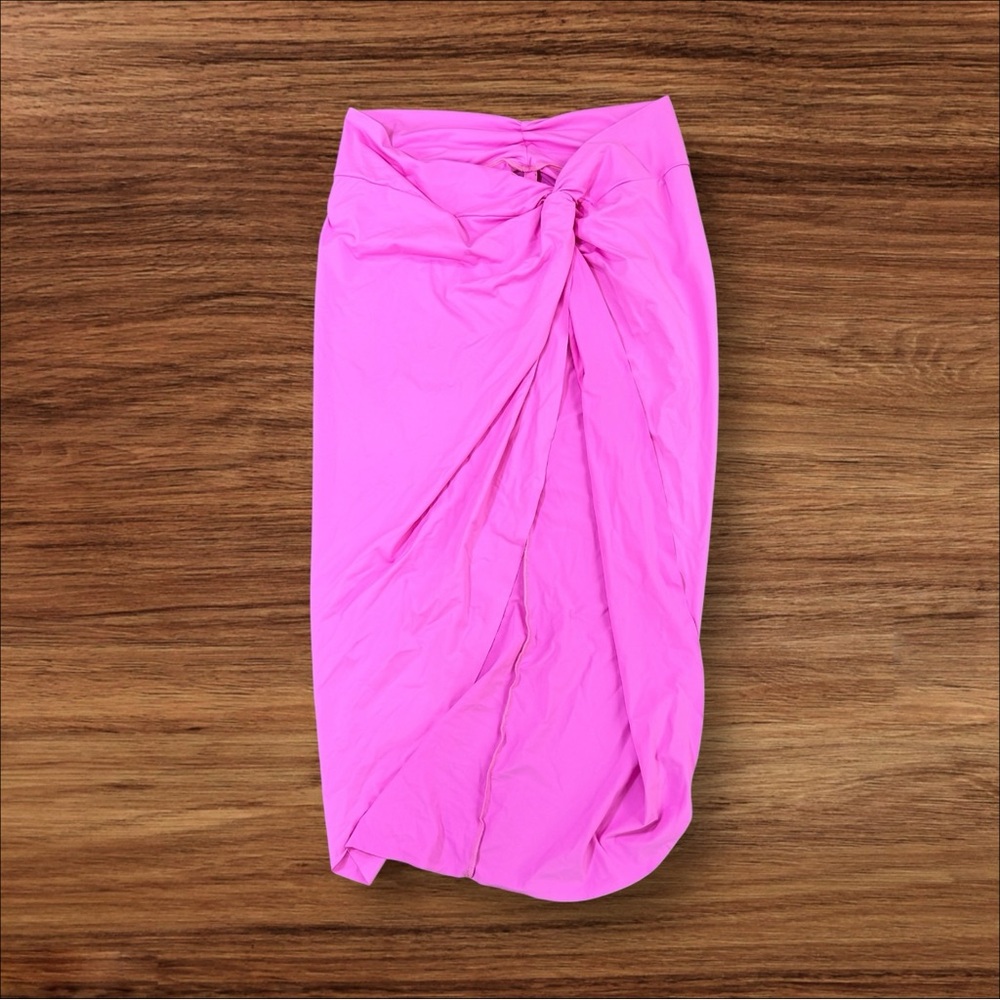 NWT Skims Recycled Swim Sarong Skirt SW-SKT-0016 Neon Orchid 3X - Picture 2 of 3